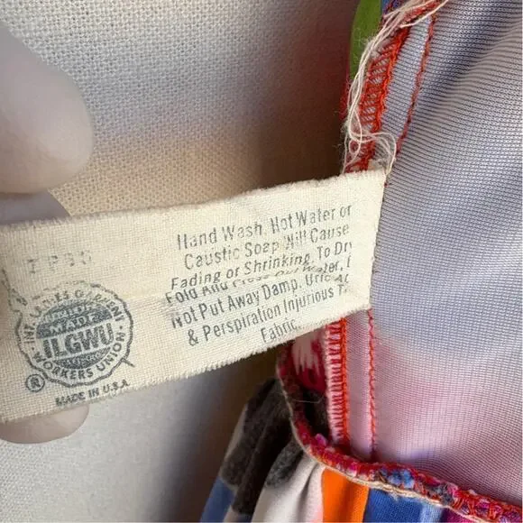 Vintage Union Made "Perfection Fit by Roxanne" Halter Maxi Dress S/M pls read! - Picture 12 of 16